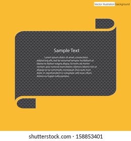 Vector abstract illustration of speech bubbles on orange background. 