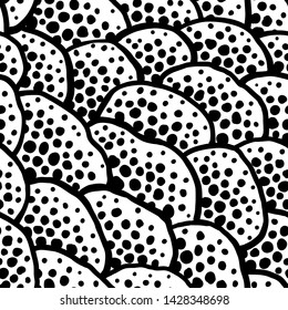 Vector abstract illustration with stones. Border linear design.
