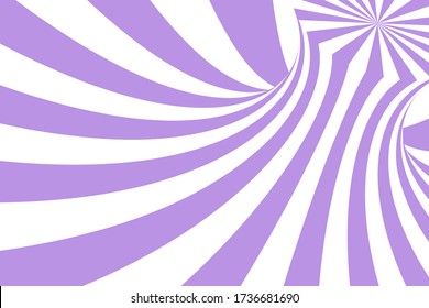 Ilustración abstracta vectorial con rayas. Fondo 3d de moda en estilo op art, ilusión óptica. Banner horizontal largo