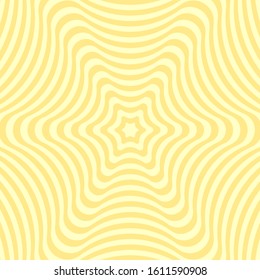 Vector abstract illustration of swirl pattern. Trendy background in op art style, optical illusion.