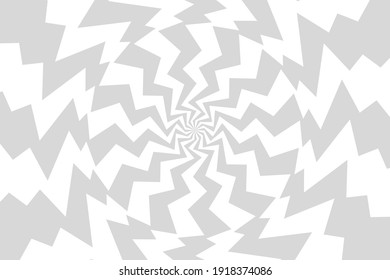 Vector abstract illustration of swirl, vortex pattern. Trendy background in op art style, optical illusion.