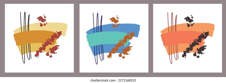 vector abstract illustration. watercolor and gouache isolated on white background. Vector decorative congratulations or invitation design background, elegant modern