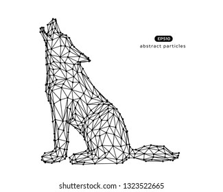 Vector abstract illustration of wolf. Eps 10. You can easily change color.