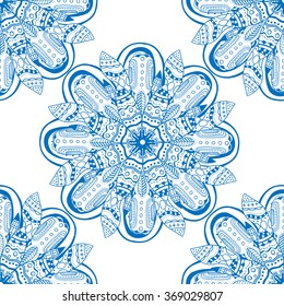 Vector abstract illustration for your design. Seamless pattern. Mandala