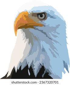 
vector abstract image of an eagle, vvector of a flying eagle