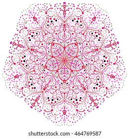 The vector abstract image of a flower