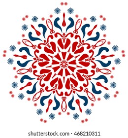 The vector abstract image of mandala
