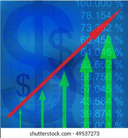 vector abstract of income concept