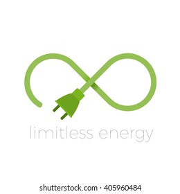 Vector abstract infinite, limitless energy