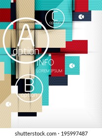 Abstrakter Vektorgrafik-Hintergrund - Design von Geschäftsoptionen