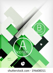 Vector abstract infographic background - business option design
