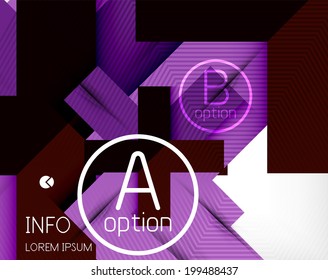 Fondo de infografía abstracta vectorial - diseño de opción de negocio