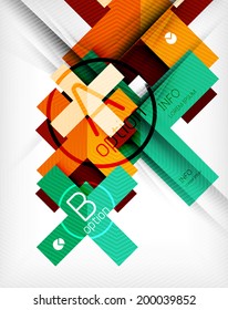 Vector abstract infographic background - business option design