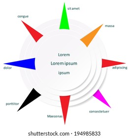 vector abstract infographic background with a place for your text