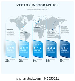Vector Abstract Infographic Design Element. Flat Style Vector Illustration for Data Visualisation or Presentation