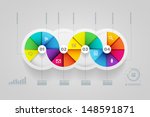 Vector abstract infographic design template. lights, shadows, color shapes etc. layered separately in vector file.