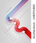 Vector abstract infographic design template. lights, shadows, color shapes etc. layered separately in vector file.