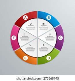 Vector abstract infographic design template. 