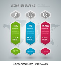Vector abstract infographic design. Workflow layout template