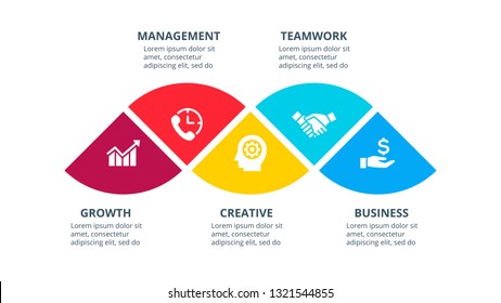 Vector abstract infographic element with 5 options.