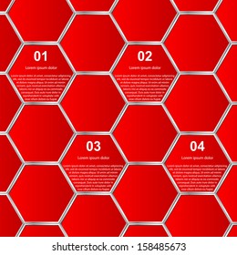Vector abstract infographic. Modern design template