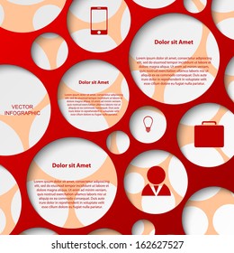 Vector abstract infographic. Modern design template