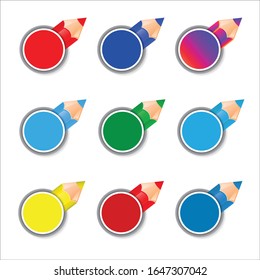 Plantilla infográfica abstracta vectorial con círculos de color. Plantilla de círculos con opciones para folleto, diagrama, flujo de trabajo, escala de tiempo, diseño web.