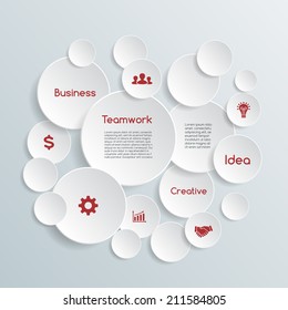 Vector abstract infographic. Template for diagram, graph, presentation and chart. Business concept with options, parts, steps or processes. Abstract background.
