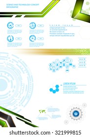 vector abstract infographic template tech modern innovation concept