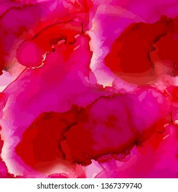 Vector Abstract Ink background with watercolor art. hand painted. Watercolor stains. Watercolor wash.