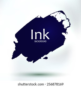 Vector abstract ink blob. Creative design element. Creative background for your text.