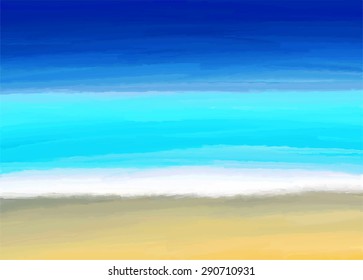 Vector abstract ink stains beach