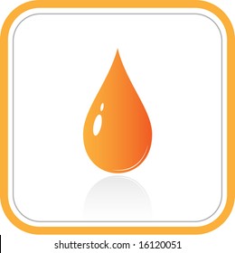 Vector abstract internet icon. Orange set. Simply change. Other abstract icons you can see in my portfolio.