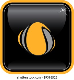 Vector abstract internet icon. Orange set. Simply change. Other abstract icons you can see in my portfolio.
