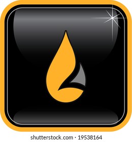 Vector abstract internet icon. Orange set. Simply change. Other abstract icons you can see in my portfolio.