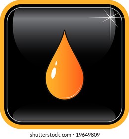 Vector abstract internet icon. Orange set. Simply change. Other abstract icons you can see in my portfolio.