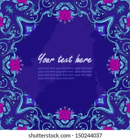 Vector abstract invitation card