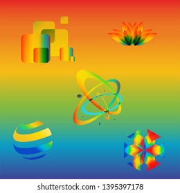 vector abstract irregular polygon background with a triangular pattern in full color rainbow spectrum colors