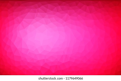 Vector Abstract Irregular Polygonal Background - Triangle Low Poly Pattern - Claret Burgundy Maroon Magenta Rasberry Red Pink Color