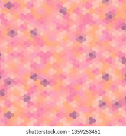vector abstract irregular polygonal background - triangle low poly pattern - vibrant hot pink magenta color