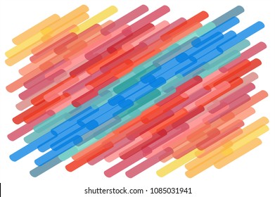 vector abstract irregular tube background with a cylindrical pattern in full color rainbow spectrum colors
