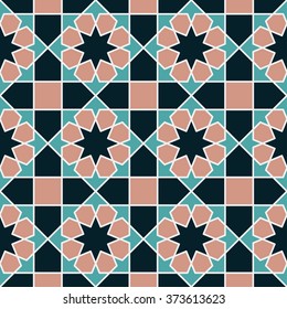 Vector abstract islamic background. Based on ethnic ornaments. Can be used for wallpaper, pattern fills, web page background, surface textures.