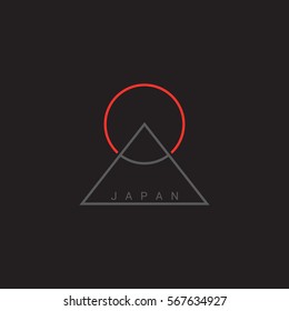Vector abstract Japan icon