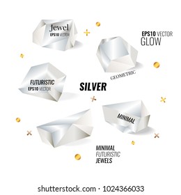 Vector Abstract Jewels Drawing, Glow Minerals Poster Templates, Gradient Graphic Collection, Abstract Hipster Backgrounds, Brochures, Blend Futuristic Background