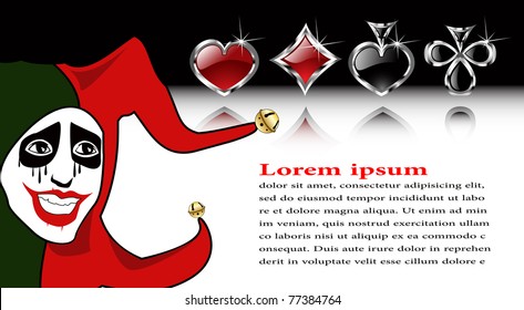 the vector abstract joker background