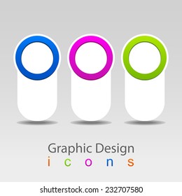 Vector abstract label blank form icon