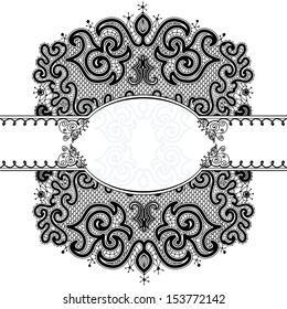 Vector Abstract lace background with strips for congratulations.Decor is delicate and filigree. Perfect as invitation or congratulation. Color easily changed. Can be used as a seamless background.