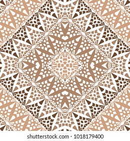 Vector abstract lace hand drawn outline seamless pattern