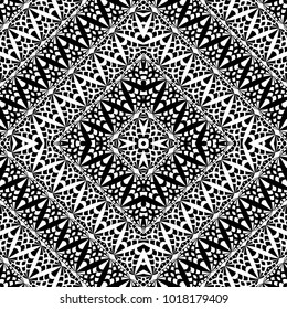 Vector abstract lace hand drawn outline seamless pattern