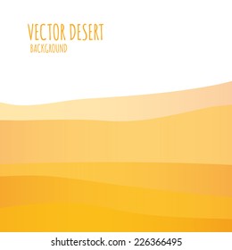 Vector abstract landscape. Decorative square banner with place for your content.